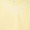 T-shirt com bordado floral e corte descontraído T-shirt com bordado floral e corte descontraído