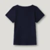 T-shirt com botões e canelado