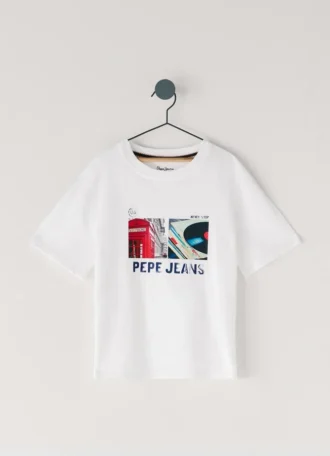 T-shirt com corte descontraído e estampado fotográfico