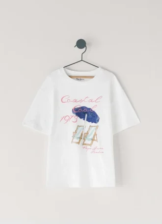 T-shirt com corte descontraído e estampado gráfico