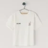T-shirt com corte descontraído e estampado nas costas