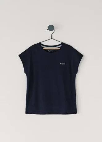 T-shirt com corte descontraído e estampado nas costas