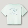 T-shirt com corte descontraído e estampado nas costas T-shirt com corte descontraído e estampado nas costas