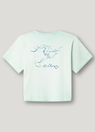 T-shirt com corte descontraído e estampado nas costas