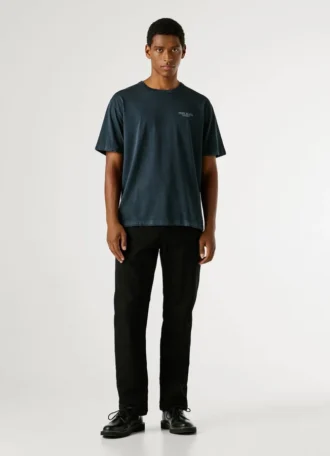T-shirt com corte descontraído e estampado nas costas