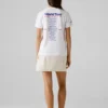 T-shirt com corte descontraído e estampado nas costas