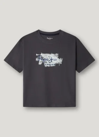 T-shirt com corte descontraído e logótipo impresso