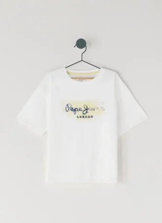 T-shirt com corte descontraído e logótipo impresso
