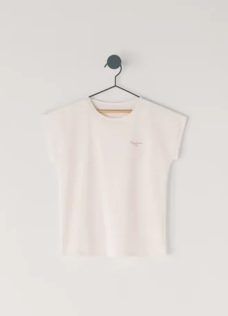T-shirt com corte descontraído e logótipo impresso T-shirt com corte descontraído e logótipo impresso