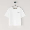 T-shirt com corte descontraído e logótipo impresso T-shirt com corte descontraído e logótipo impresso