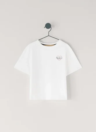 T-shirt com corte descontraído e logótipo impresso T-shirt com corte descontraído e logótipo impresso