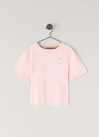 T-shirt com corte descontraído e logótipo impresso T-shirt com corte descontraído e logótipo impresso