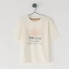 T-shirt com corte descontraído e logótipo impresso T-shirt com corte descontraído e logótipo impresso