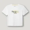 T-shirt com corte descontraído e logótipo impresso T-shirt com corte descontraído e logótipo impresso