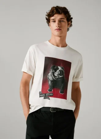 T-shirt com corte regular e estampado gráfico