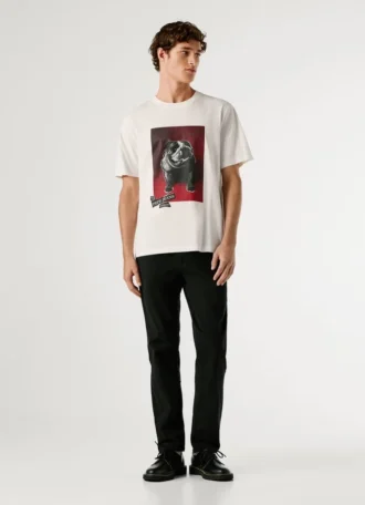 T-shirt com corte regular e estampado gráfico