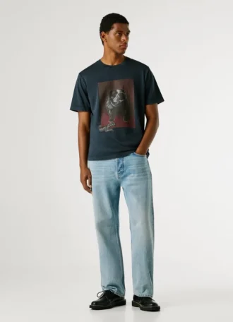 T-shirt com corte regular e estampado gráfico