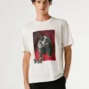 T-shirt com corte regular e estampado gráfico T-shirt com corte regular e estampado gráfico