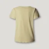 T-shirt com decote em V e logótipo bordado