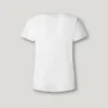 T-shirt com decote em V e logótipo bordado T-shirt com decote em V e logótipo bordado