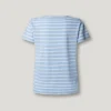 T-shirt com decote em V às riscas T-shirt com decote em V às riscas
