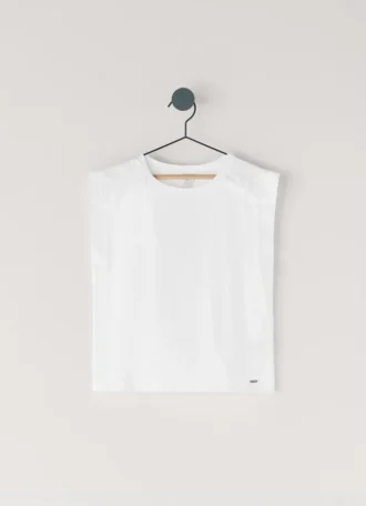 T-shirt com detalhes de franjas