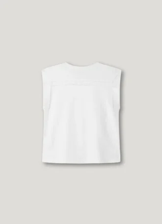 T-shirt com detalhes de franjas
