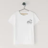 T-shirt com estampado nas costas T-shirt com estampado nas costas