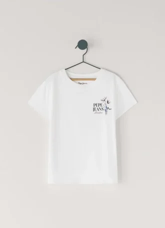 T-shirt com estampado nas costas T-shirt com estampado nas costas