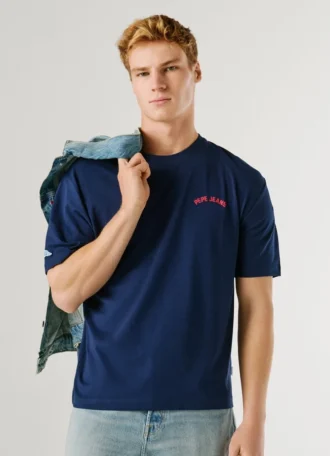 T-shirt com estampado nas costas