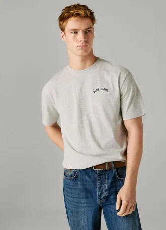 T-shirt com estampado nas costas