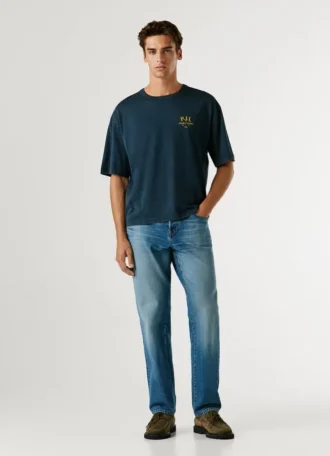 T-shirt com estampado nas costas