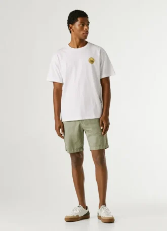 T-shirt com estampado nas costas