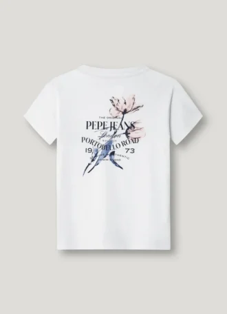 T-shirt com estampado nas costas T-shirt com estampado nas costas