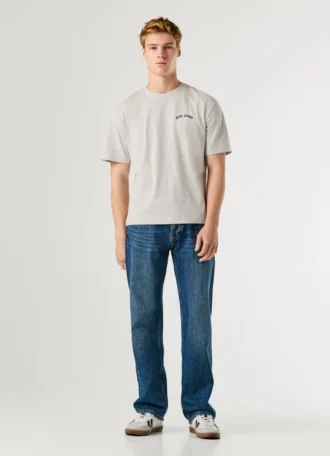 T-shirt com estampado nas costas