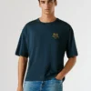 T-shirt com estampado nas costas