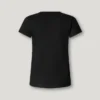 T-shirt com logótipo bordado em malha canelada T-shirt com logótipo bordado em malha canelada