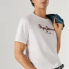 T-shirt com logótipo de corte regular T-shirt com logótipo de corte regular