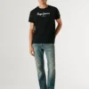 T-shirt com logótipo de corte regular T-shirt com logótipo de corte regular