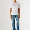 T-shirt com logótipo de corte regular T-shirt com logótipo de corte regular