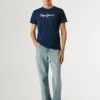 T-shirt com logótipo de corte regular T-shirt com logótipo de corte regular