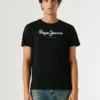 T-shirt com logótipo de corte regular T-shirt com logótipo de corte regular