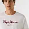 T-shirt com logótipo de corte regular T-shirt com logótipo de corte regular