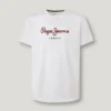 T-shirt com logótipo de corte regular T-shirt com logótipo de corte regular