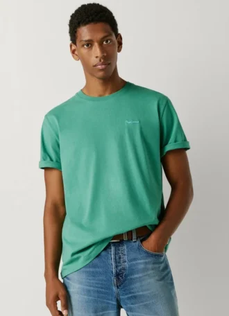 T-shirt com logótipo e corte regular T-shirt com logótipo e corte regular
