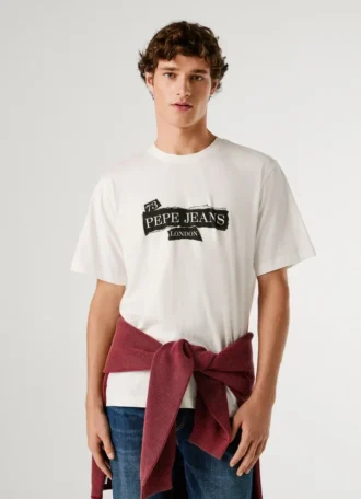 T-shirt com logótipo e corte regular