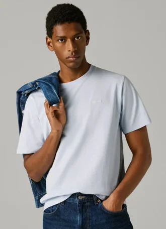T-shirt com logótipo e corte regular T-shirt com logótipo e corte regular