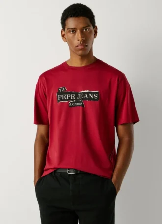 T-shirt com logótipo e corte regular