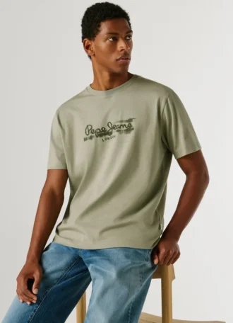 T-shirt com logótipo e corte regular