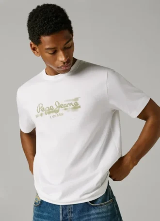 T-shirt com logótipo e corte regular